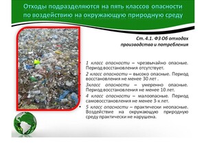 Классификация отходов