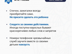 Пожарная безопасность. Рекомендация родителям