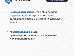 Пожарная безопасность. Рекомендация родителям