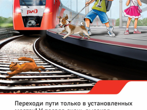 Расскажите детям о пправилах поведения на железной дороге