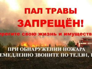 Пал травы запрещен!